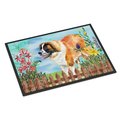 Carolines Treasures Saint Bernard Spring Indoor or Outdoor Mat - 18 x 27 in. CK1241MAT